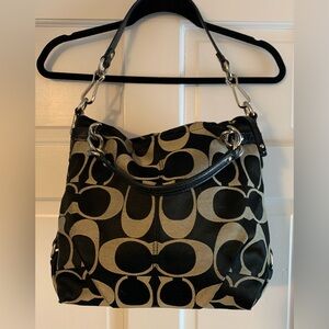 Coach Signature Jacquard Hobo Bag